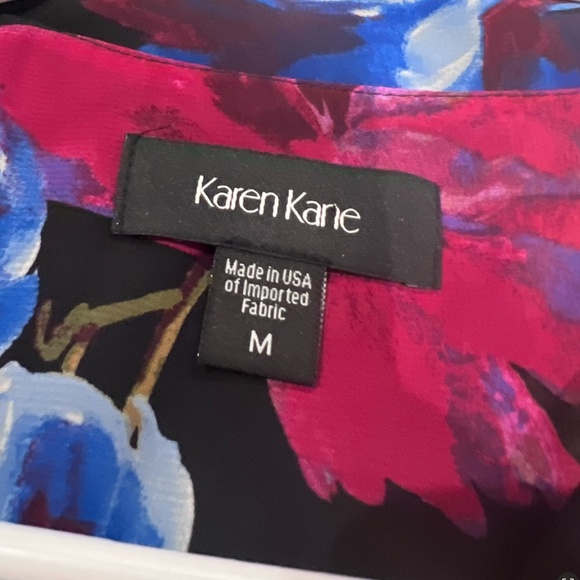 Karen Kane Blouse Floral  Medium - Picture 2 of 11